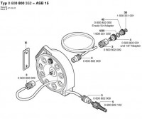 Bosch 0 600 800 352 ASB 15 Hose Cassette Spare Parts